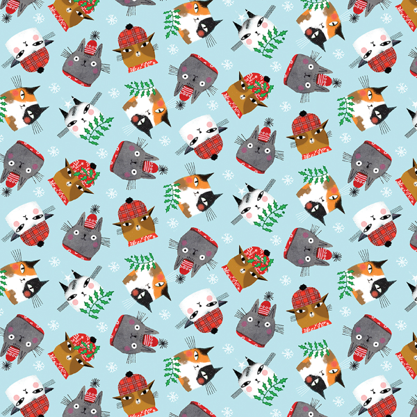 Benartex - Meowy Christmas
