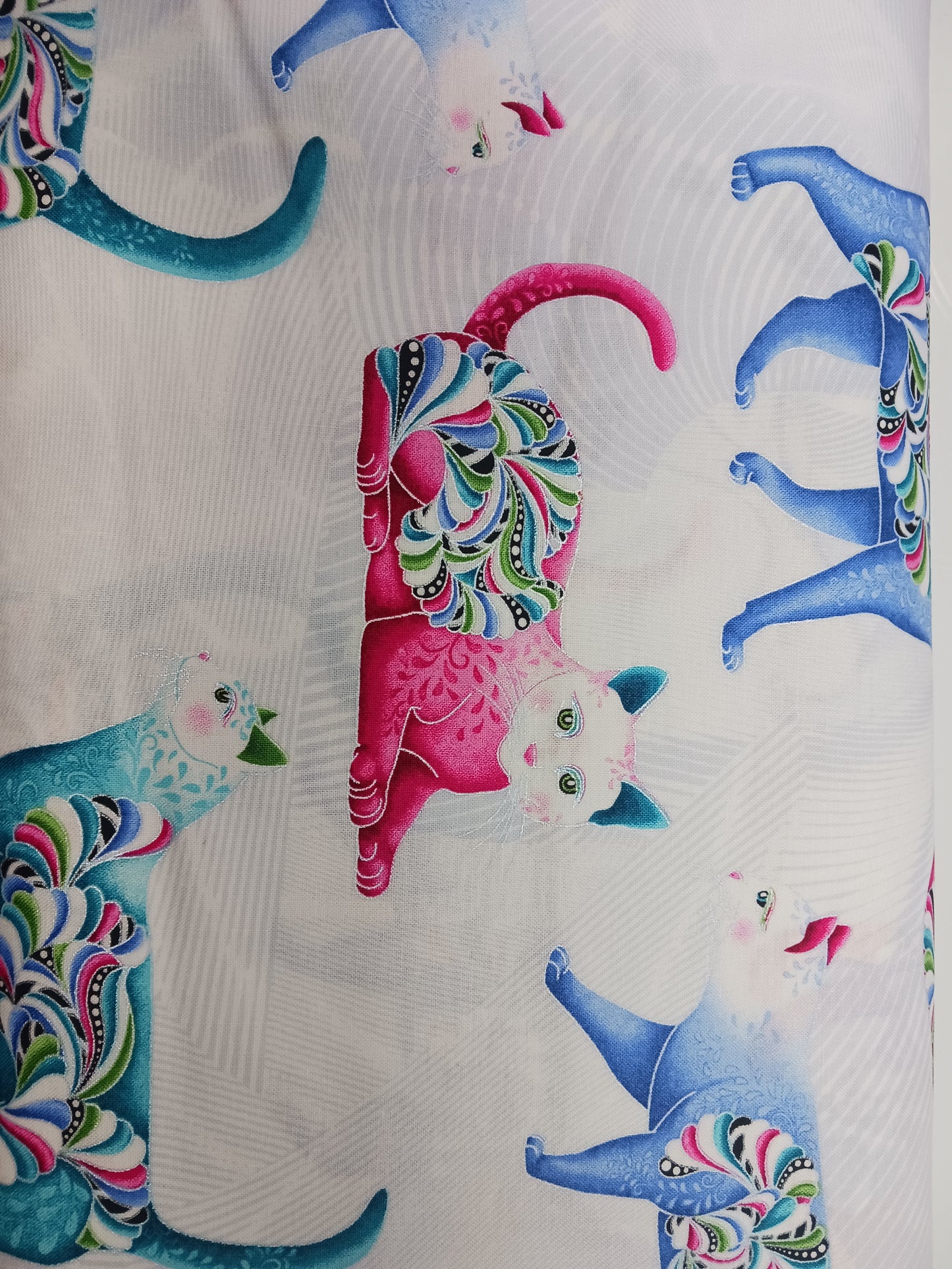Benartex Cat's Meow Allover Gray Multi