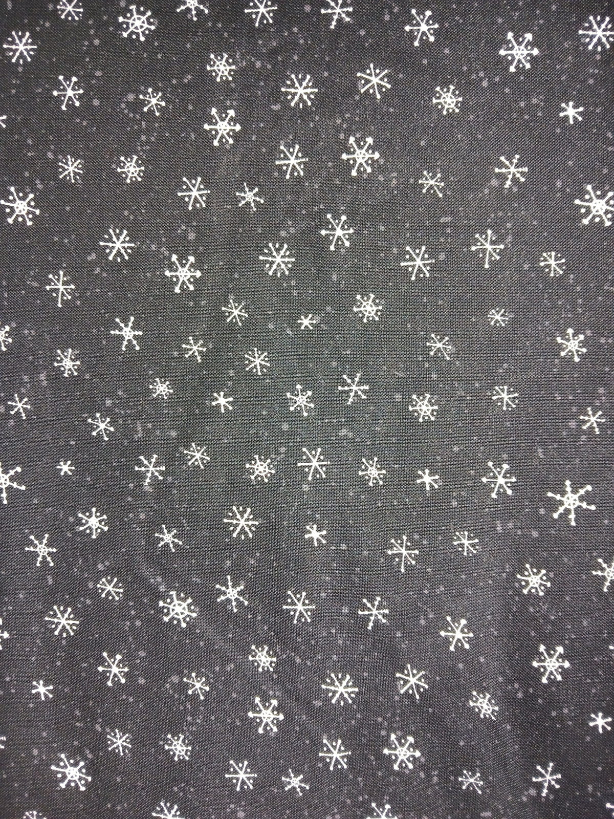 Cador Textiles Baby, It's Gnomes Outside Snowflakes Black