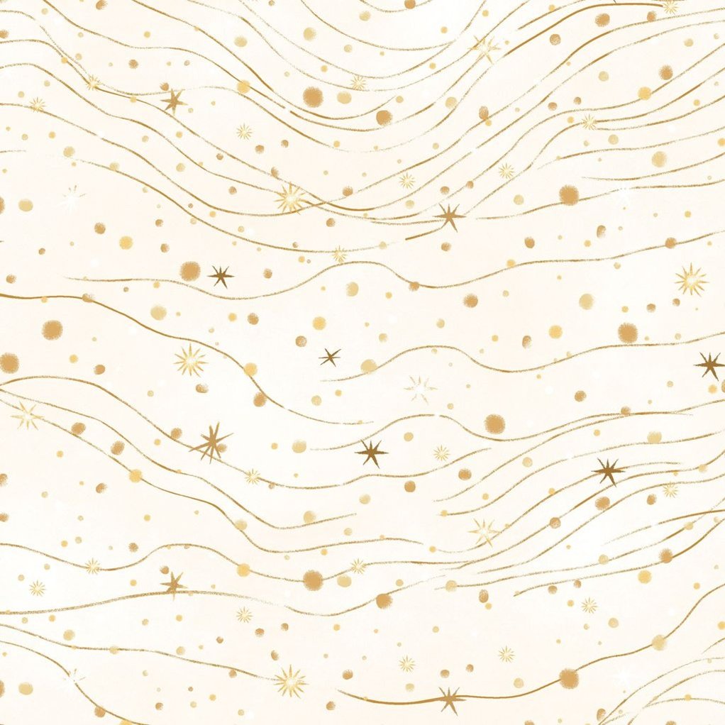 Henry Glass Magical Winter Woodlands White Gold