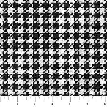 Northcott-Cotton Flannel-Cozy Up-Pale Gray/Black