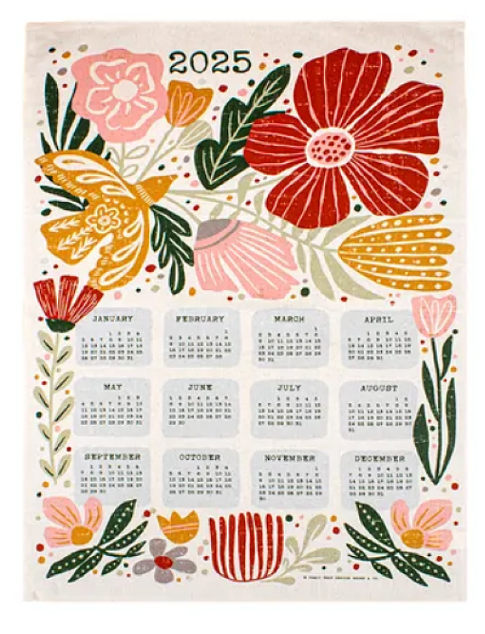Moda Fabrics - 2025 Calendar Tea Towel