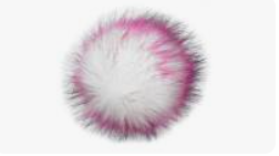 Estelle Yarns-Pompom with Snap-Orchid #EST-POM1245