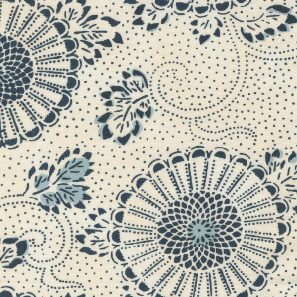 Moda Fabrics - Indigo Blooming