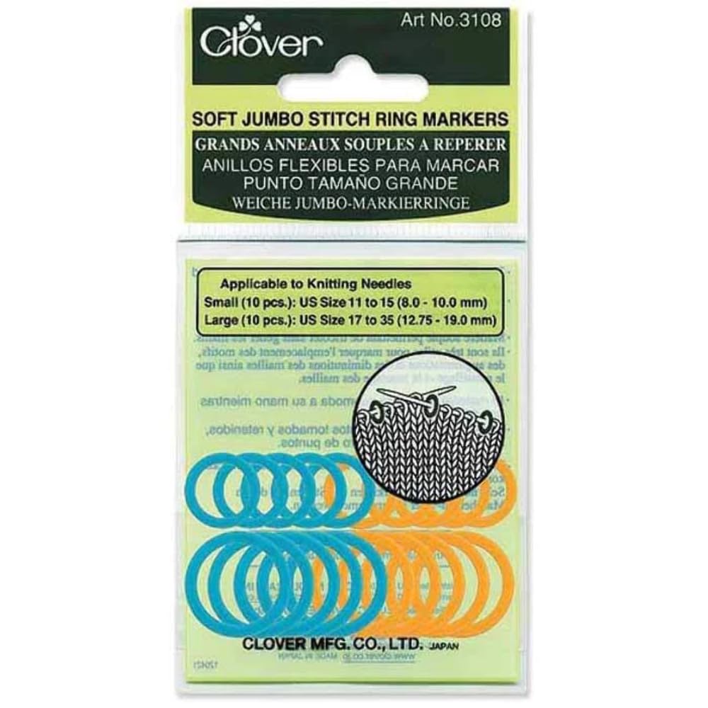 Clover - Soft Jumbo Stitch Ring Markers