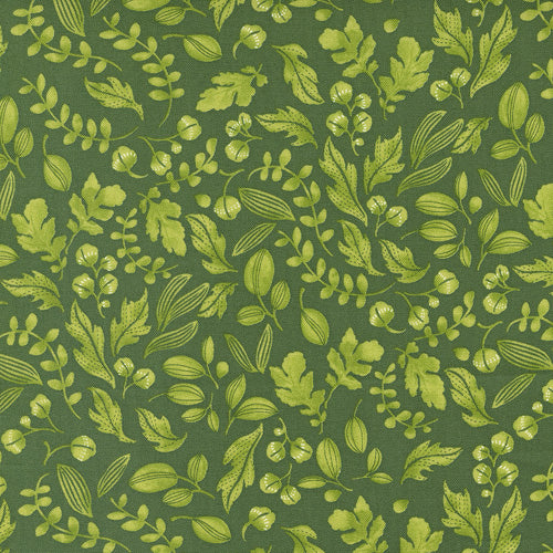 Trend Tex Fabric-Wild Blossoms-Basil