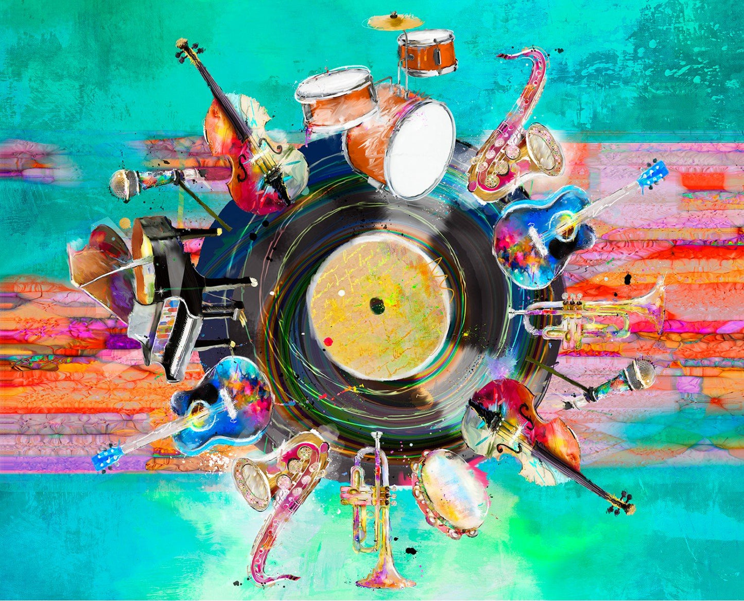 3 Wishes Fabric - Rhythm & Hues Panels