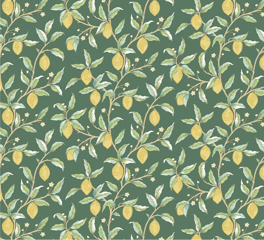 Free Spirit-William Morris-Leicester-Lemon Tree-Dark Green