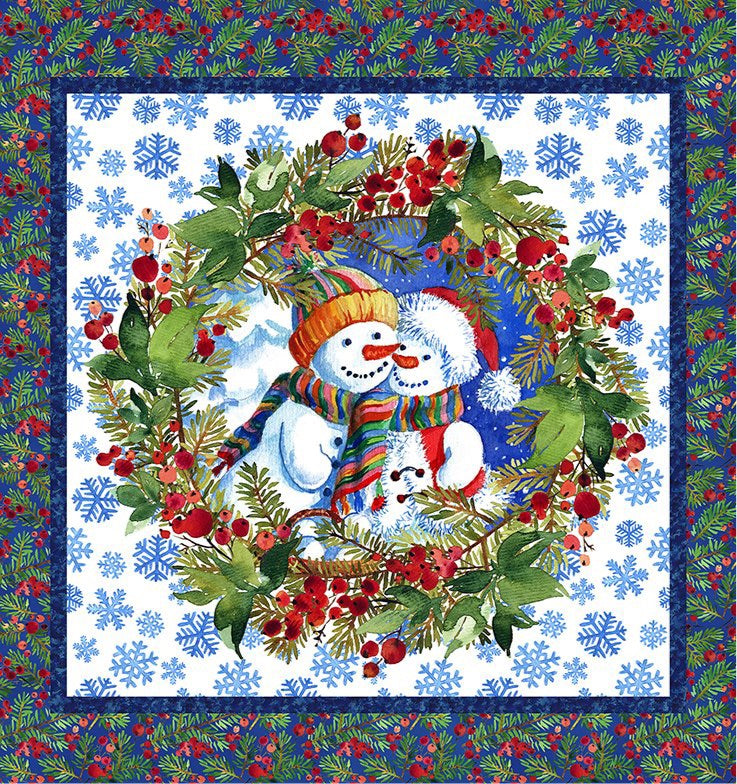 In The Beginning Fabrics-A Year of Art-Winter-Panel #P-221