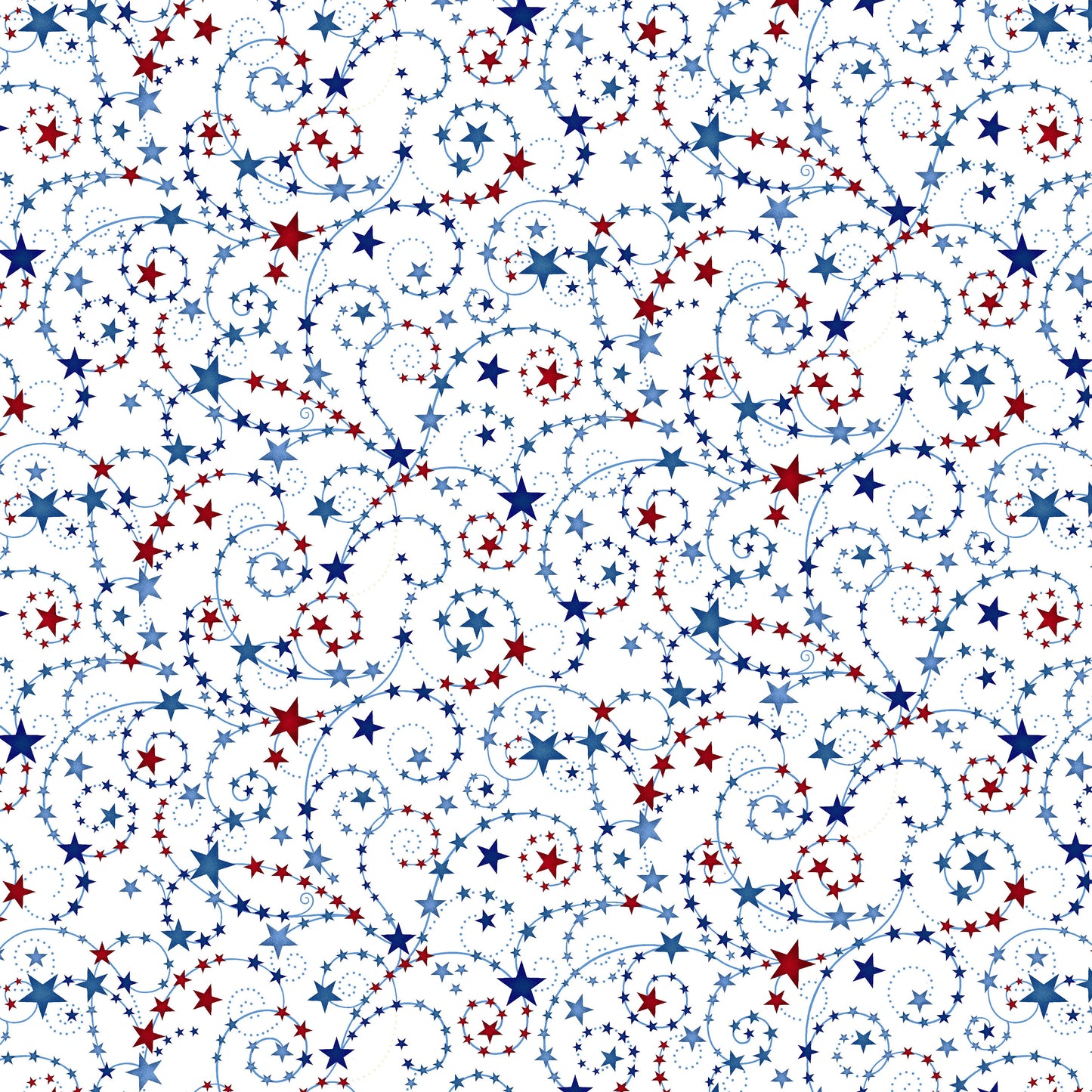 Henry Glass-Star Spangled-White-Wide Back