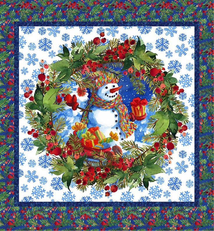 In The Beginning Fabrics-A Year of Art-Winter-Panel #P-222