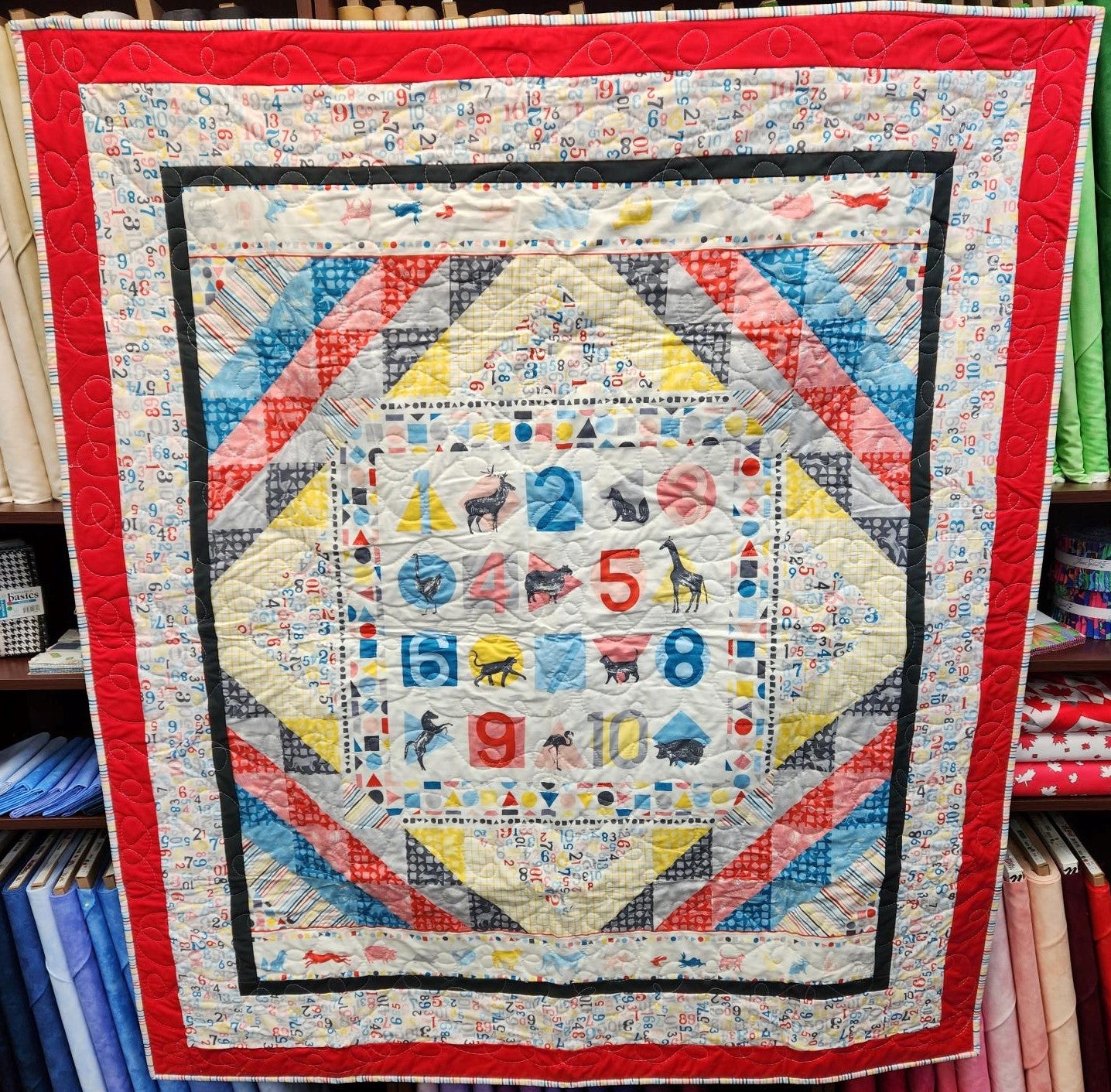 Finished Quilt-Can Animals Count?
