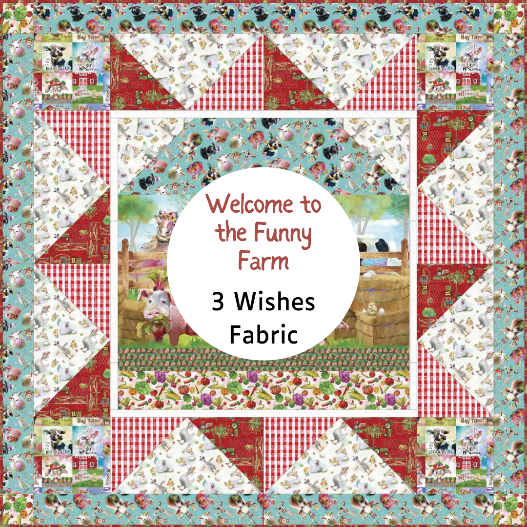 3 Wishes Fabrics - Welcome To The Funny Farm