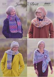 James C Brett - One Ball Accessories 2 Knit Pattern