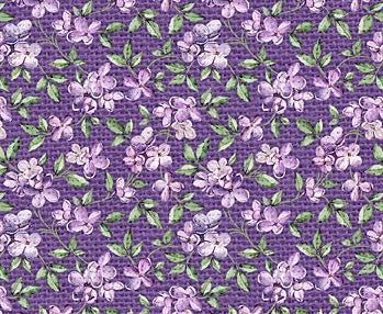 Northcott-Lilac Garden-Mini Lilacs-Purple Multi