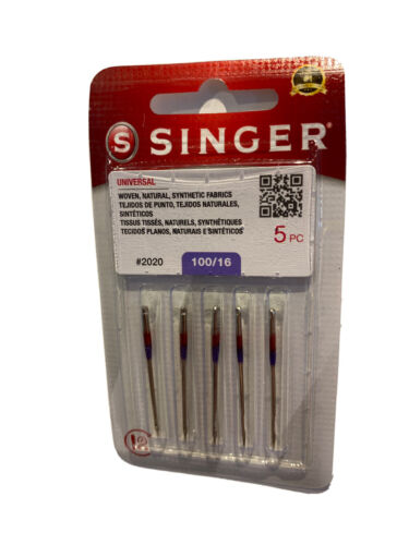 Singer-Universal Needles-5 Pack-2020-100/16
