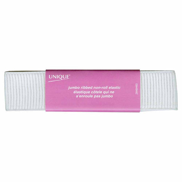 Unique - Jumbo Woven Ribbed Non-Roll Elastic