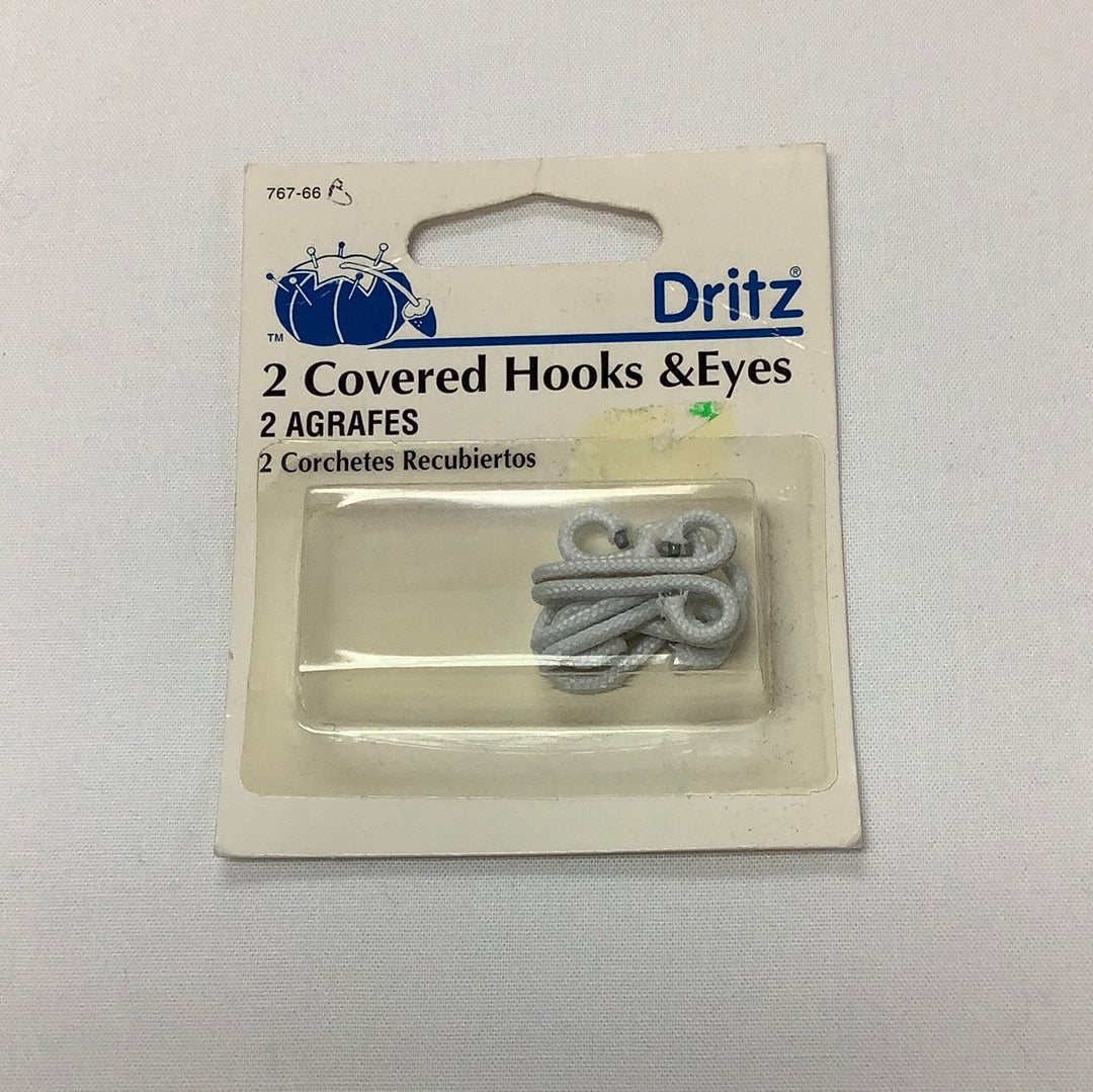 Dritz - 2 Covered Hooks & Eyes