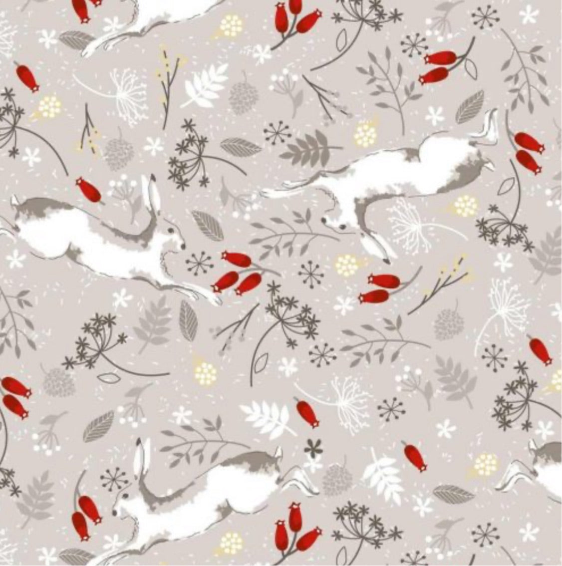 The Craft Cotton Company-Christmas Hare-Stone