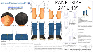 Northcott-Quilts and Kuspuks-Doll Panel