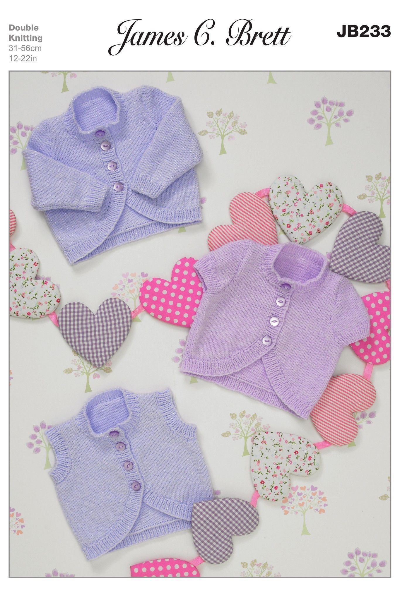 James C Brett - Tiny Tot Knitwear Pattern Leaflets