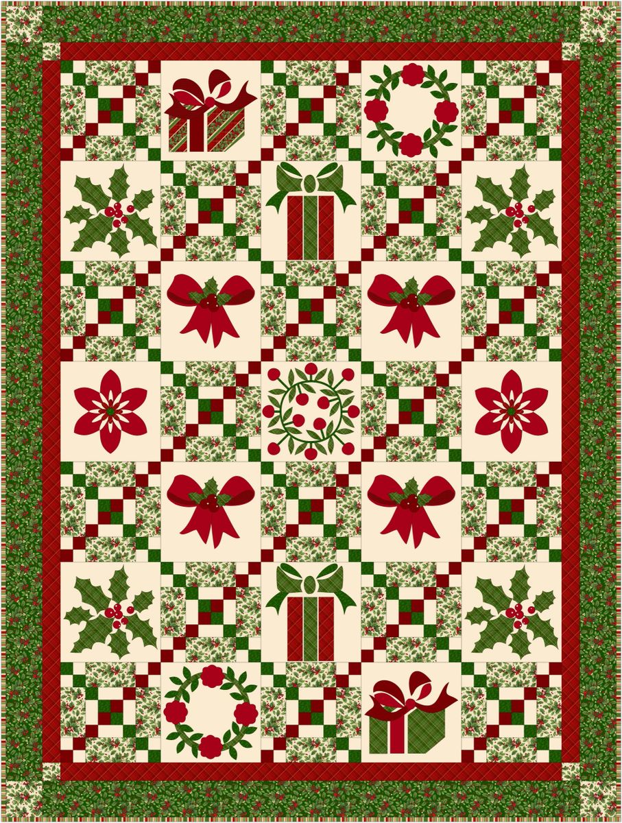 Designs For Divas-Holiday Traditions-Lap Quilt-Pattern