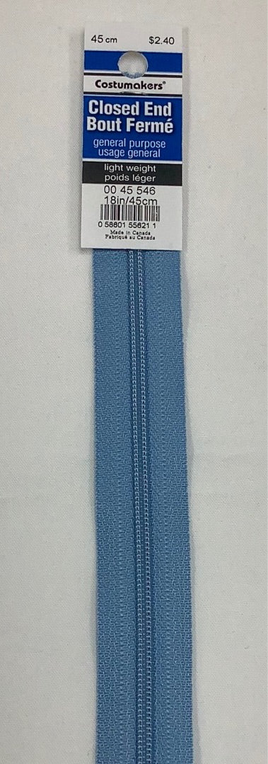 Costumakers - Closed End General Purpose Lightweight Zipper (45 cm)