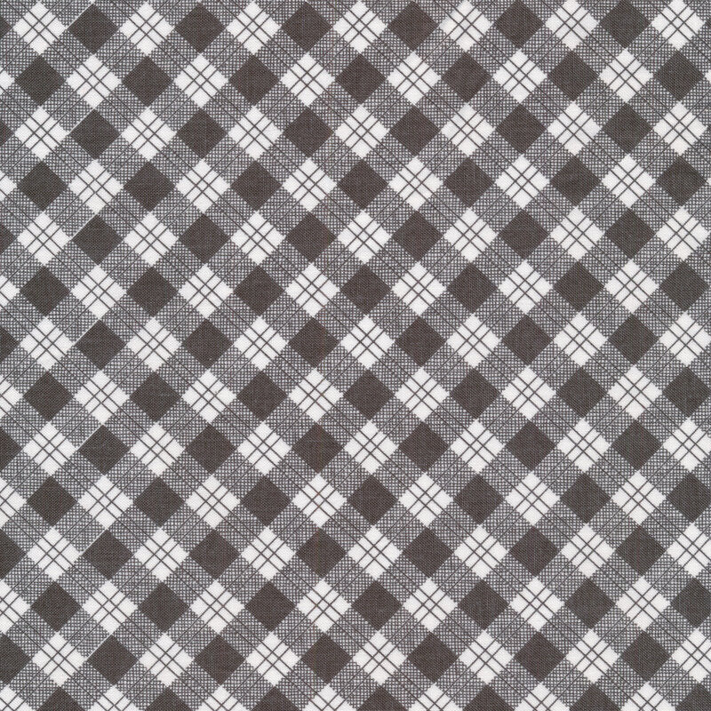 Riley Blake Designs-Bee Plaids-Steel
