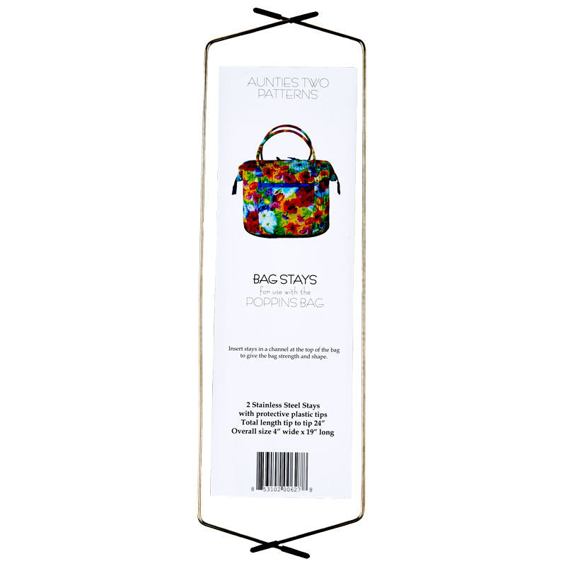 Aunties Two Patterns-Bag Stays-Stainless Steel