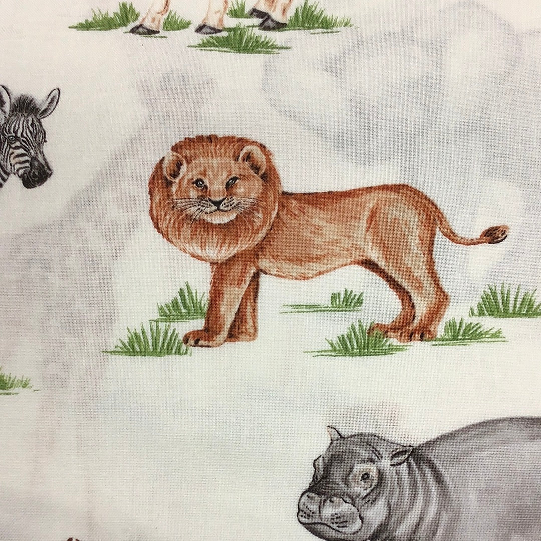 Northcott-Baby Safari-White Multi #24672-10