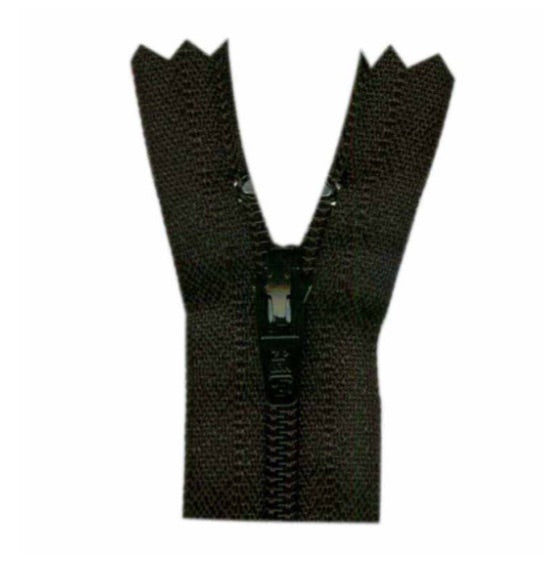 One Way-Zipper-Black (70cm)