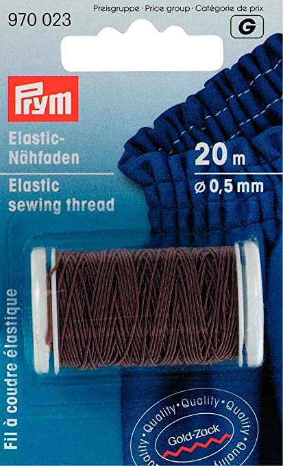 Prym-Elastic Sewing Thread-Brown