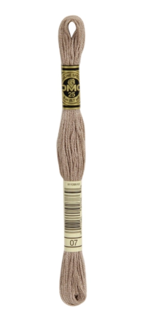 DMC-Six Strand Embroidery Floss-07-8m/8.7y #07