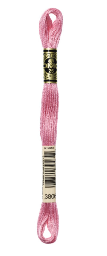 DMC-Six Strand Embroidery Floss-3806-8m/8.7y