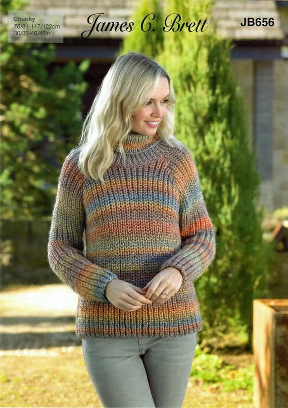 James C Brett - Knit Sweater Pattern Leaflets