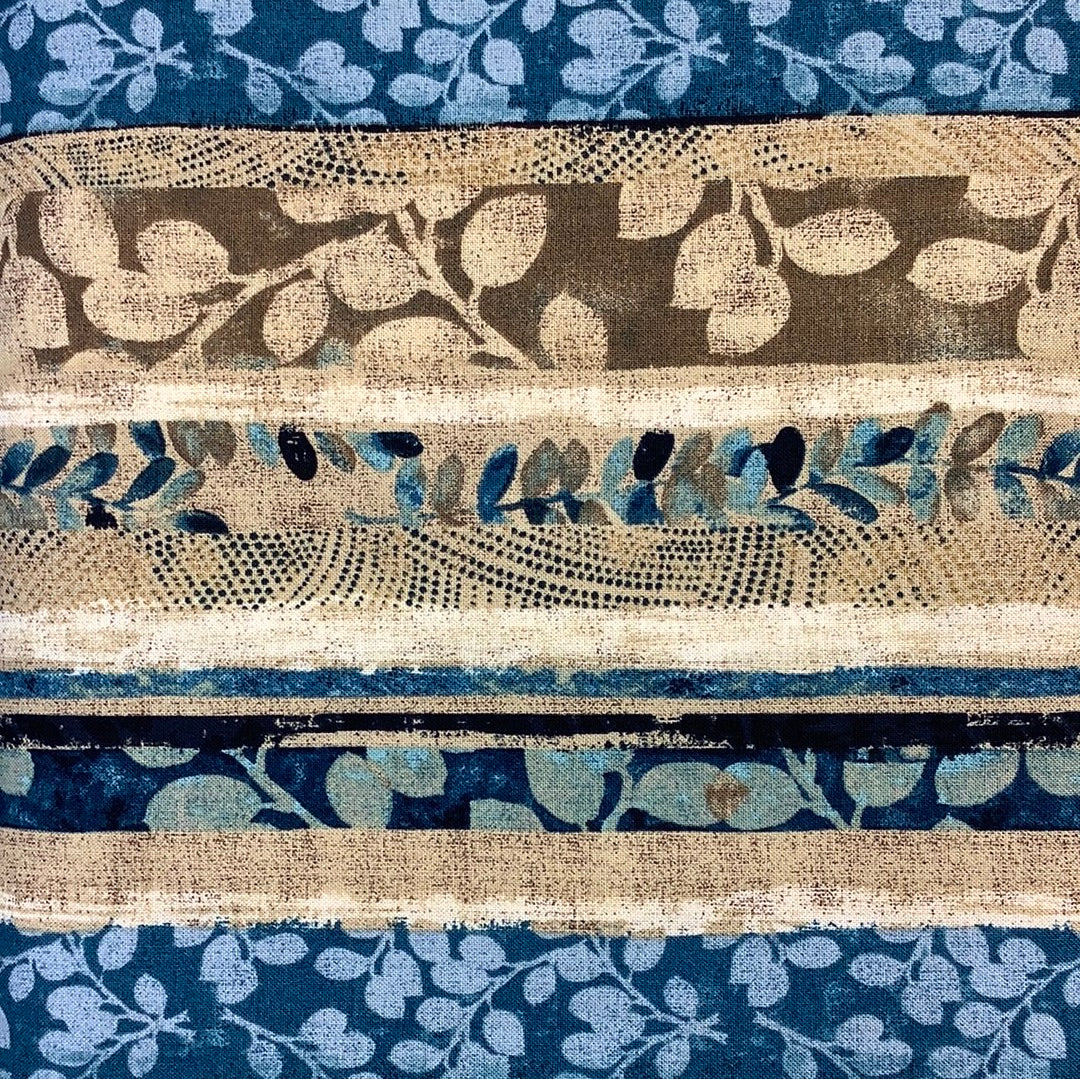 Trend Tex Fabrics-Fernwood-Cafe Blue