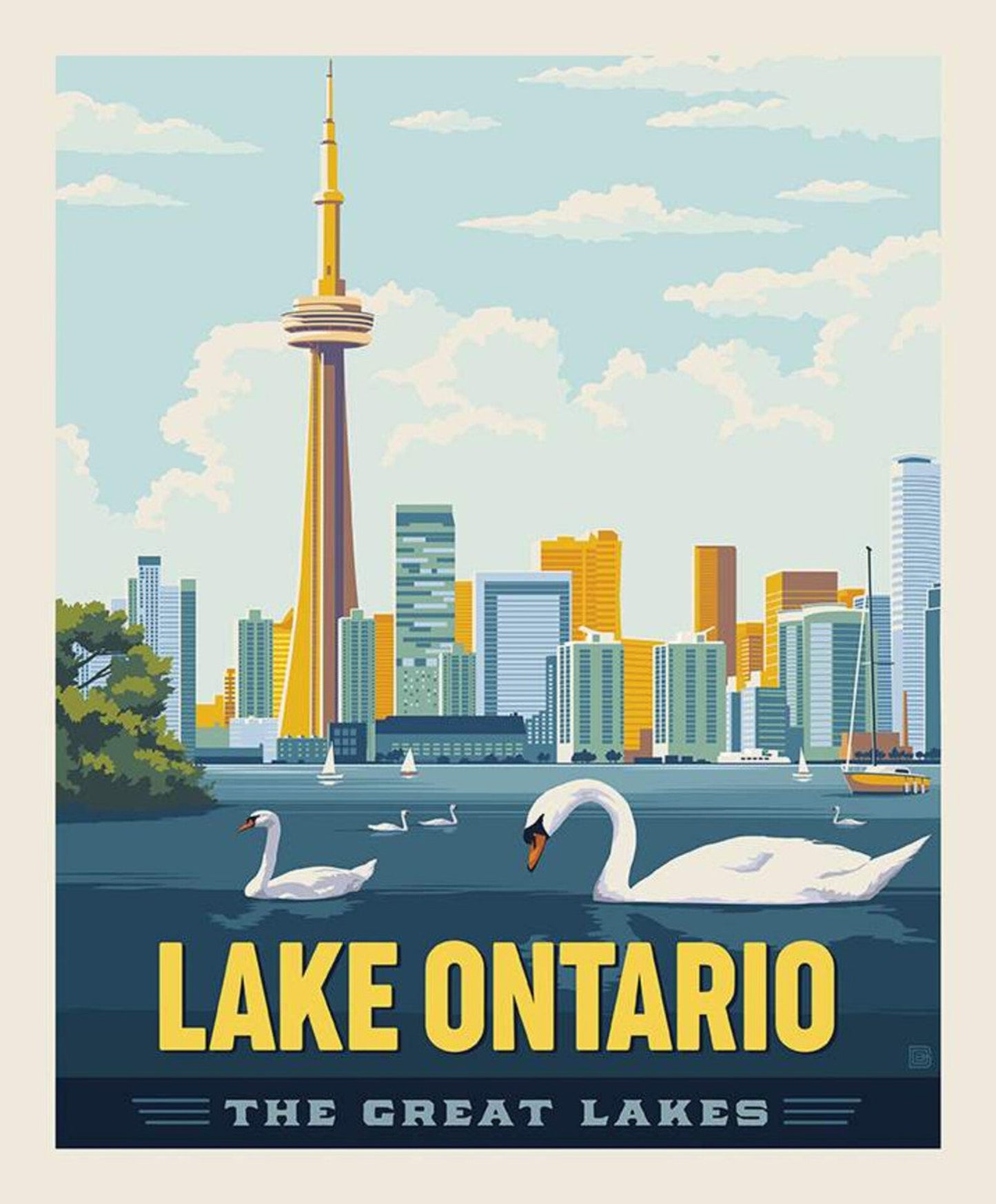 Riley Blake Designs-Destinations-Lake Ontario-Panel