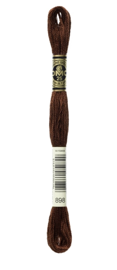 DMC-Six Strand Embroidery Floss-898-8m/8.7y