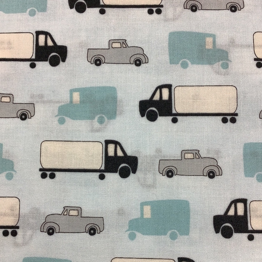 Trend Tex Fabrics - Mighty Machines - Sky High