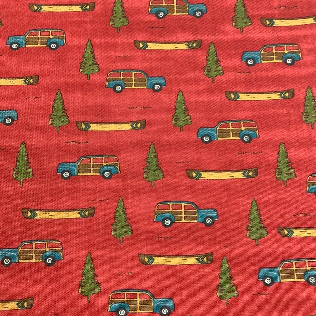 Trend Tex Fabrics-Explore-Adirondack-Red