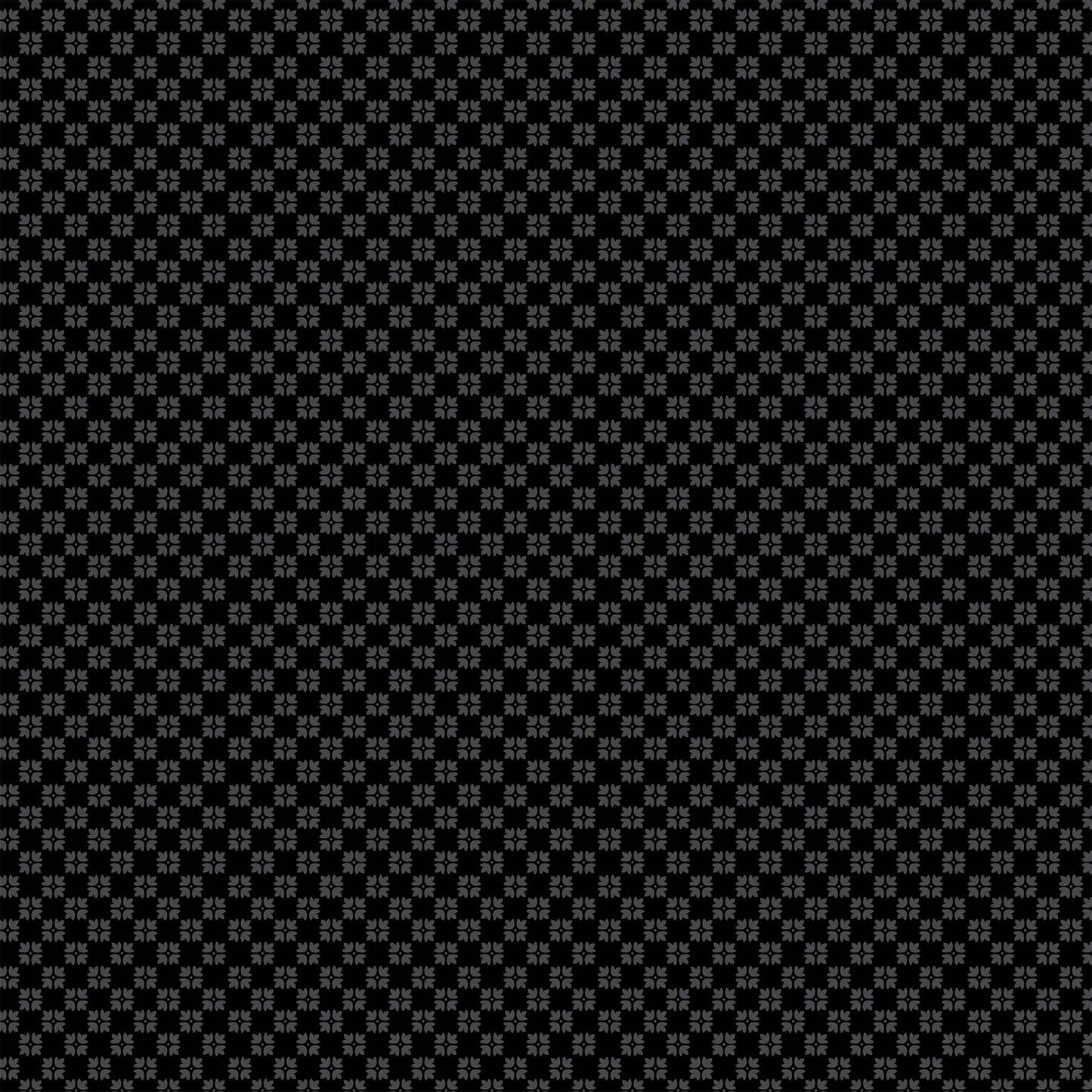 Figo Fabrics-Hampton Court-Petals-Black