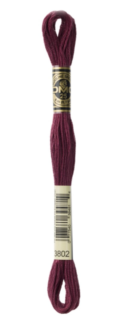 DMC-Six Strand Embroidery Floss-3802-8m/8.7y