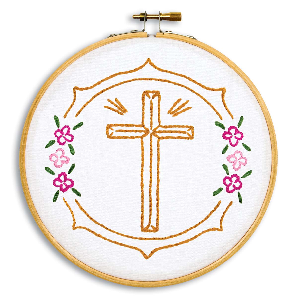 Jack Dempsey Needle Art-Cross-6” Hoop Kit