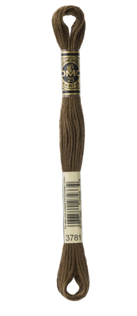 DMC-Six Strand Embroidery Floss-3781-8m/8.7y
