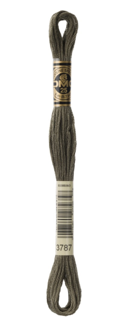 DMC-Six Strand Embroidery Floss-3787-8m/8.7y