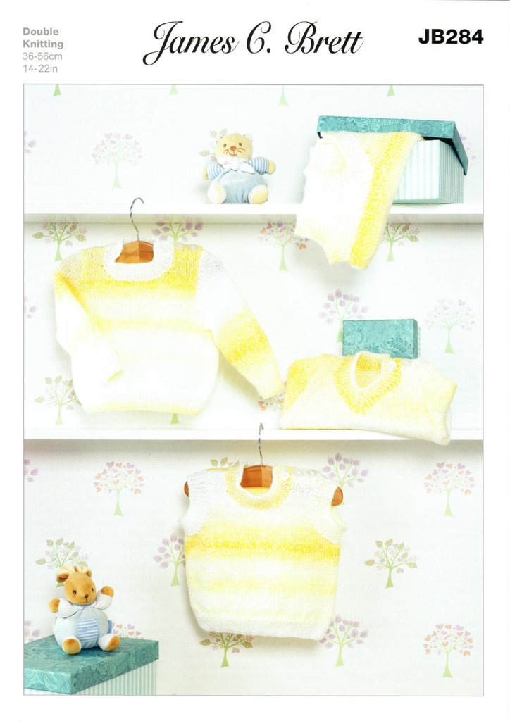James C Brett - Tiny Tot Knitwear Pattern Leaflets