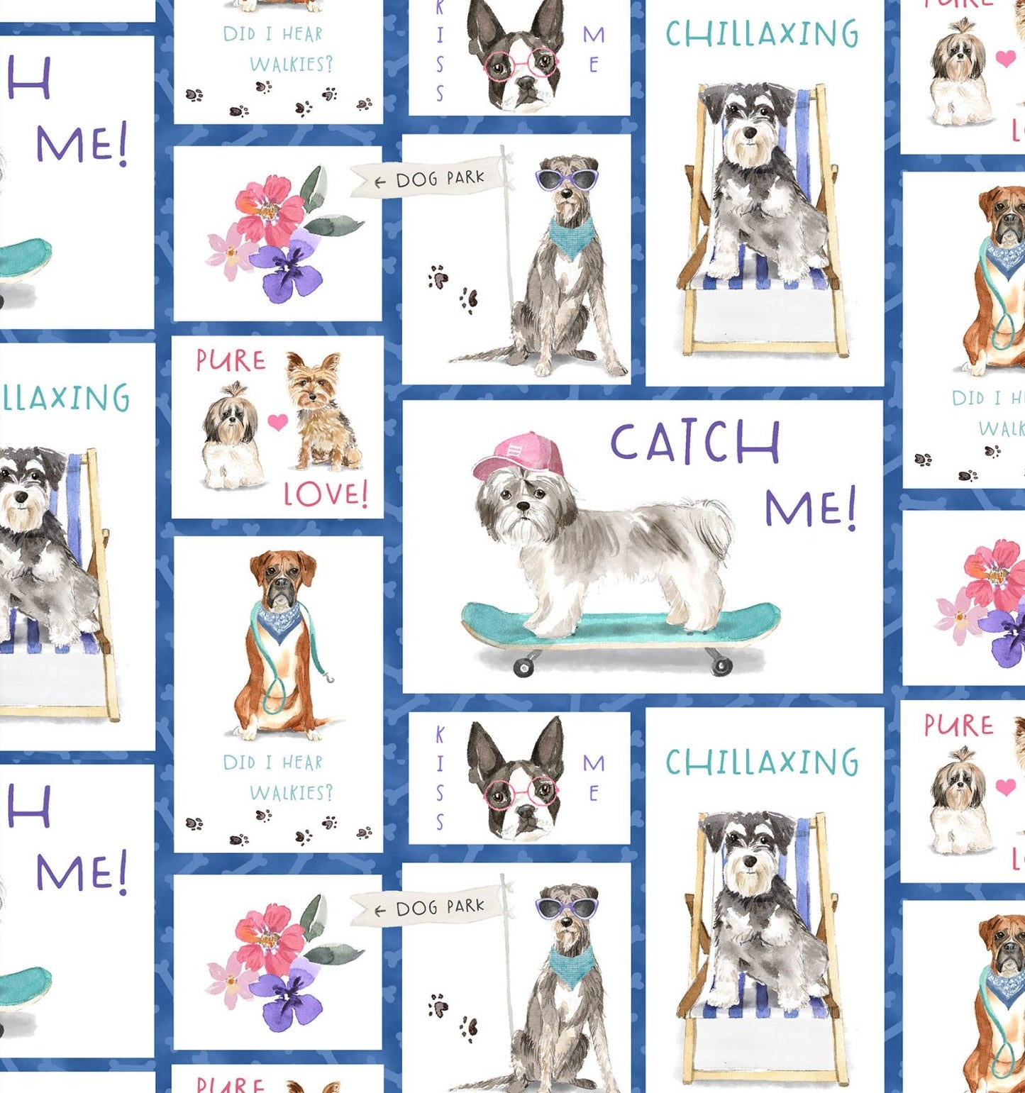 3 Wishes Fabric - A Dog’s Life