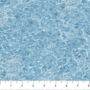 Northcott-Naturescapes Basics-Mid-Blue Tranquil Water #25491-44