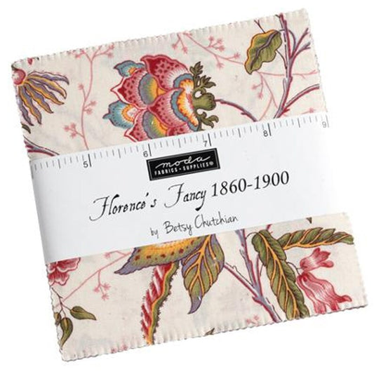 Moda-Florence's Fancy-Charm Pack-42 Squares-5” Squares