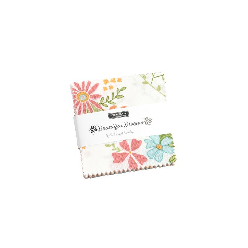 Moda Fabrics-Bountiful Blooms Mini Charms-42 Squares-2.5” Squares